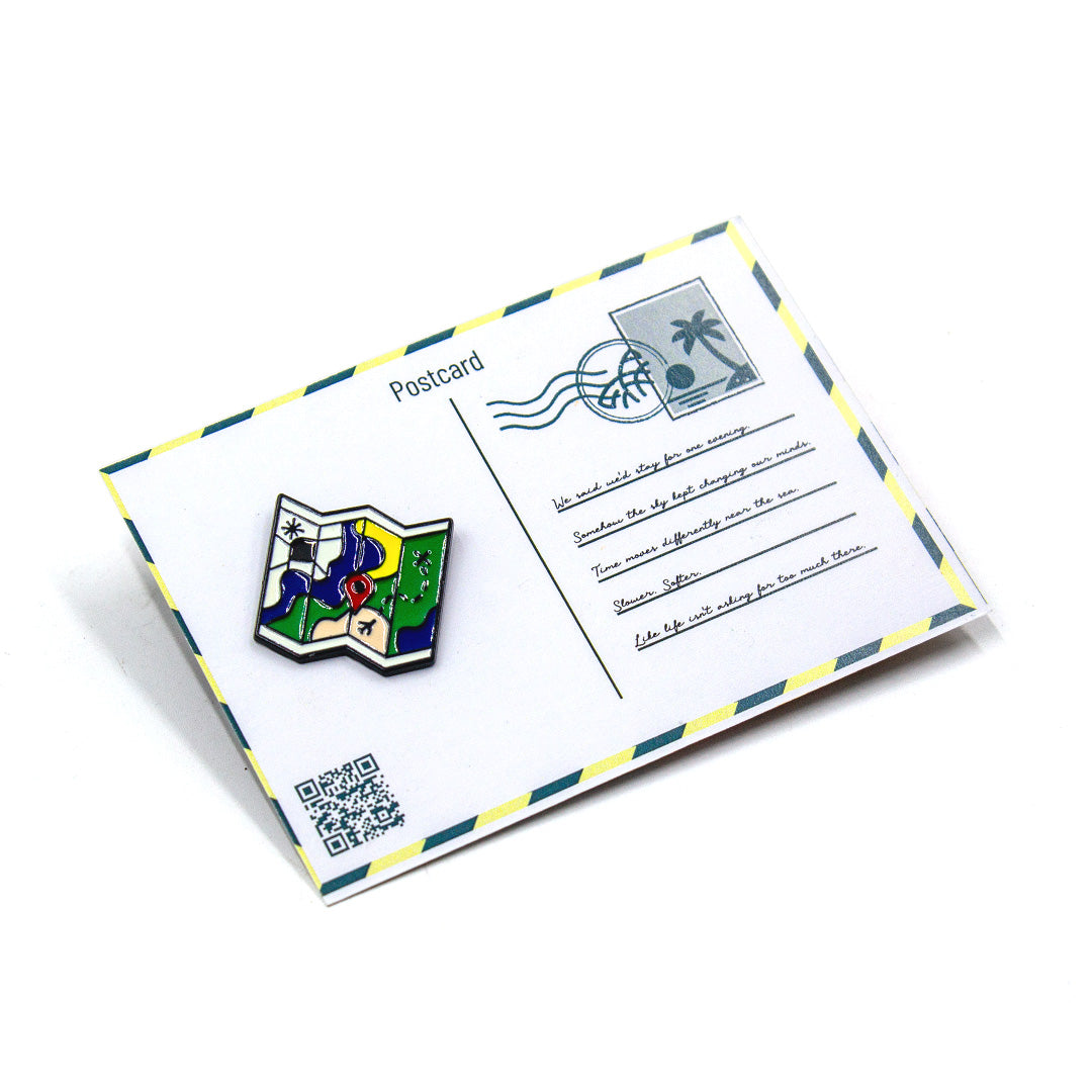 Lapel Pin - Explorer's Map